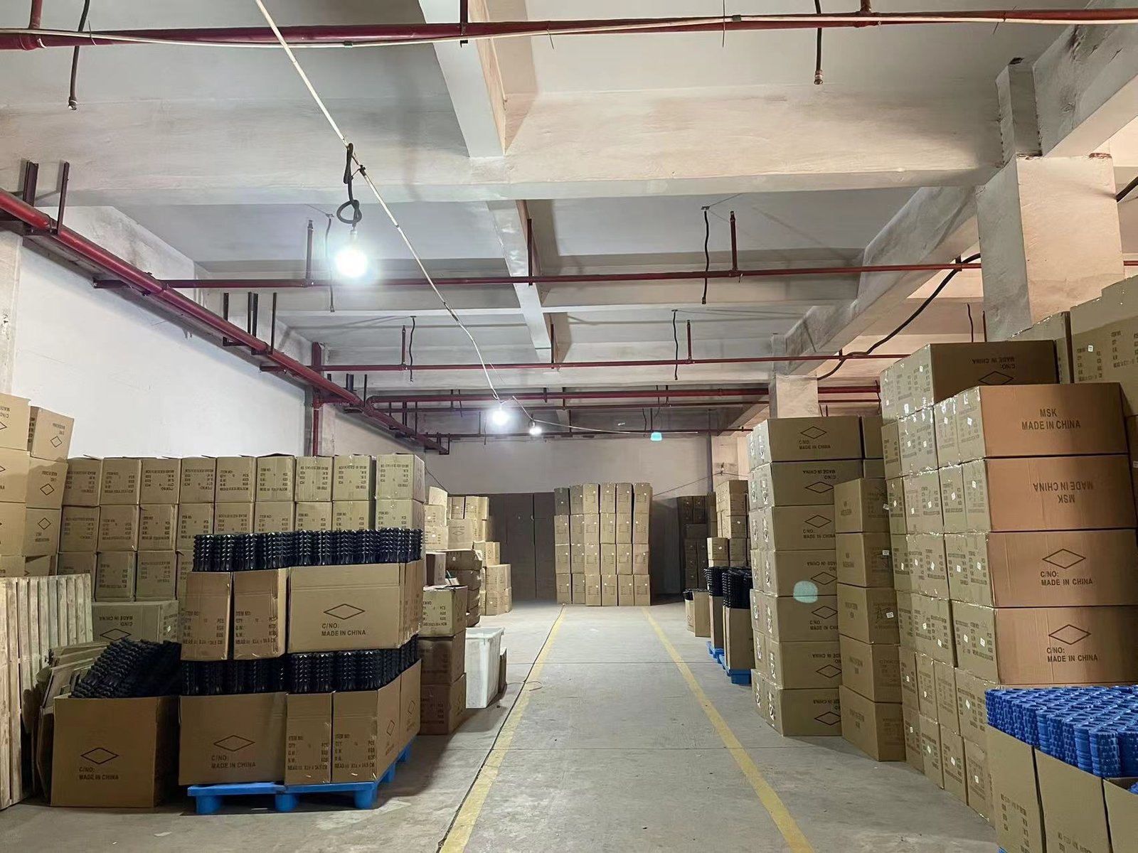Finished recovery and fitness products warehouse